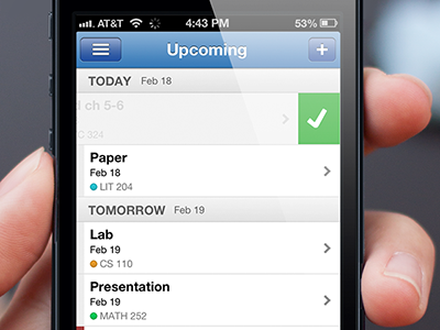 Tabule is your student planner, on steroids. app iphone student planner tabule todo