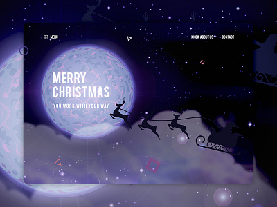 Web page for christmas ai banner christmas interface ui web