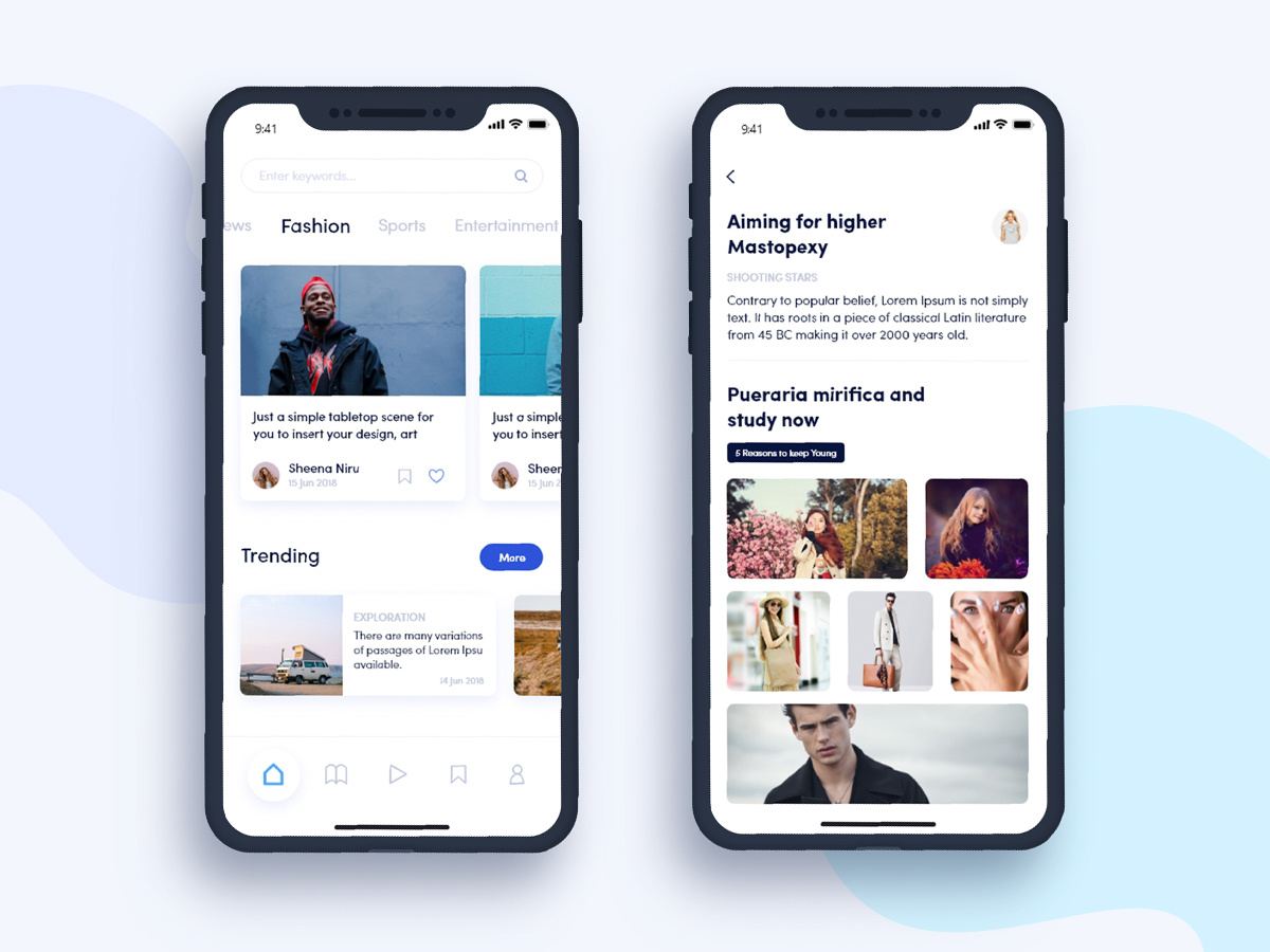 News App UI by HulkApps on Dribbble