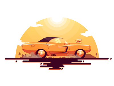 Mustang 2d car graphic design mustang race texture west