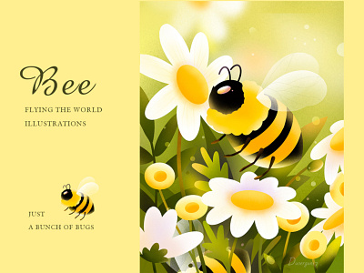 Bee illustration bee illustration illustrations paint