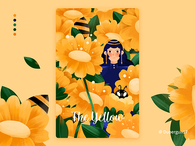 The yellow-Color illustrations illustrations color