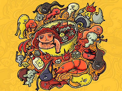 Hot Pot illustrations