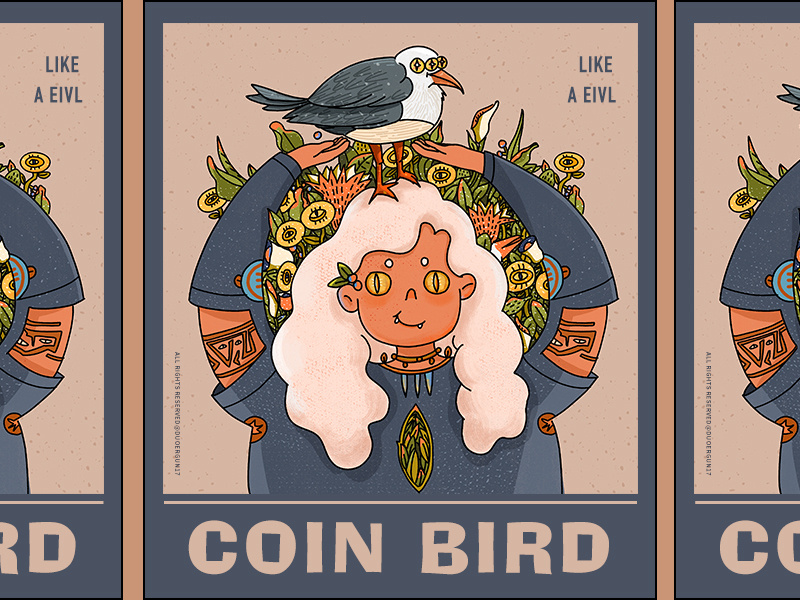 The cion bird_illustration branding doodle design illustration illustrations