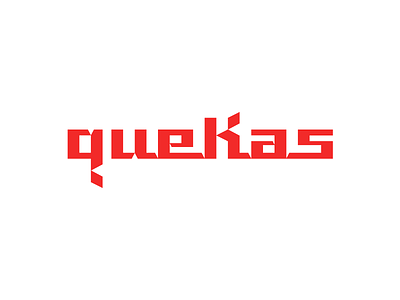 Quekas bakery branding design logotype type