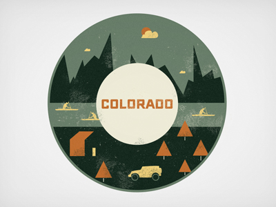 Colorado colorado design digital illustration vibes