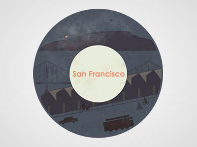 WIP - San Francisco design digital illustration sanfrancisco vibes