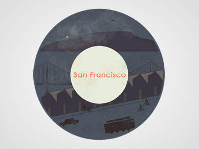 WIP - San Francisco design digital illustration sanfrancisco vibes