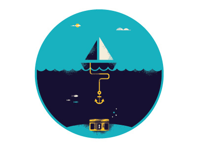 Treasure Sea design digital illustration sea treasure vibes