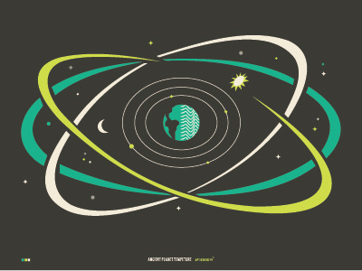 APT Map design digital illustration orbit space vibes