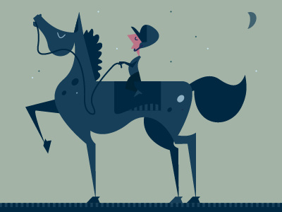 TAOR digital horse illustration shapes vibes