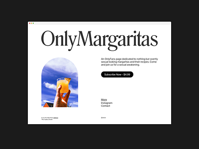 Onlyfans but for margaritas