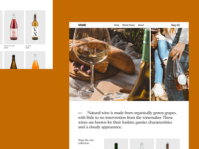 VIGNE branding clean creative design graphic design logo sketch typography ui web website wine