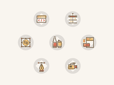 Web, Motion & Design agency icons