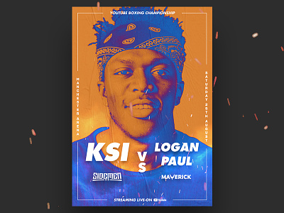 Ksi Vs Logan Paul Promo Poster Concept boxing concept fight ksi logan paul poster youtube