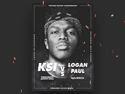 Ksi Vs Logan Paul Promo Poster Concept boxing concept fight ksi logan paul poster youtube