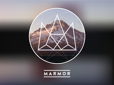 Marmor Logo WIP blue crown dreamcatcher geometric gradient logo mountain photography sketch streetwear typography