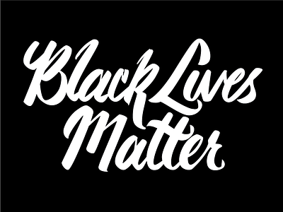Black Lives Matter Lettering blacklivesmatter brush lettering
