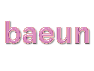 Baeun Word Art 3d art type word