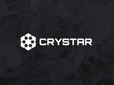 Crystar branding design graphic logo wordmark