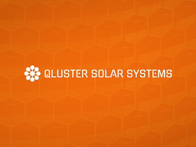 Qluster Solar Systems branding logo solar systems wordmark