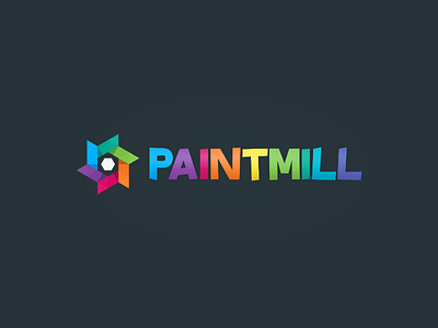 Paintmill branding design graphic logo wordmark