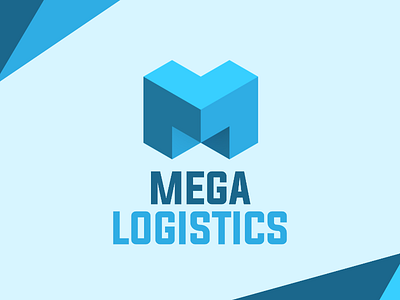 Mega Logistics branding design graphic logo wordmark