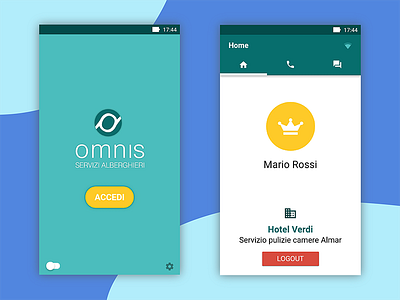 Omnis mobile app android development app layout mobile portfolio ui ux