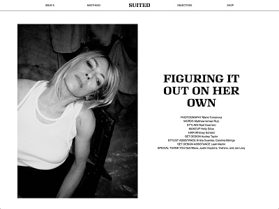 Suited Magazine (Kim Gordon)