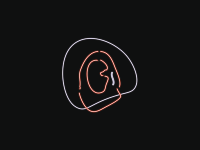 Neon illustration minimal neon