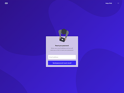 Login Page (Reset Password) gradient illustration login page