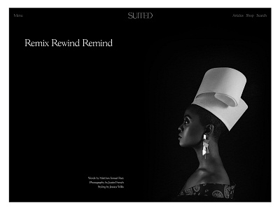 Suited Magazine Issue No.7 – Kelela black and white cms content editorial layout publishing wordpress