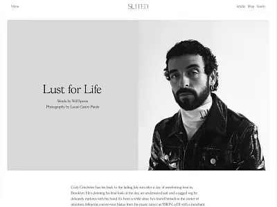 Suited Magazine Issue No.7 – Lust for Life content content design editorial layout layout design magazine publishing suited magazine