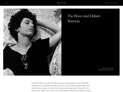 Suited Magazine Issue No.7 – The Brave and Defiant Warriors black and white content editorial layout layout design magazine suited magazine