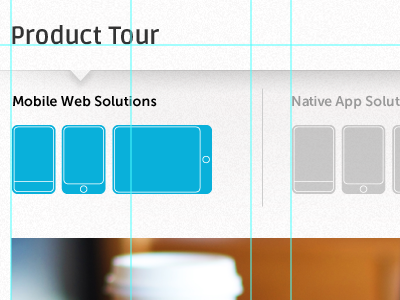 Work in Progress: Product Tour Page apps bangalore device india layout mobile photoshop start up