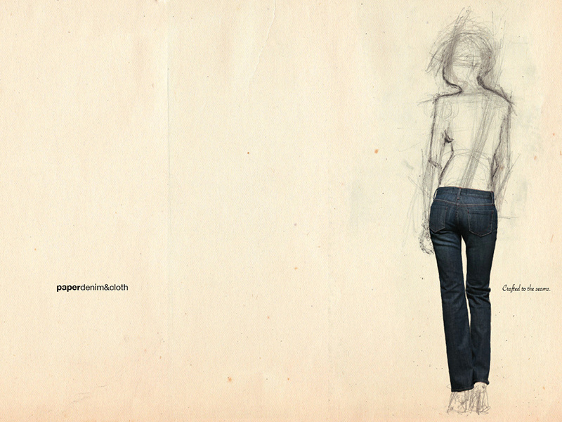 Paper Denim & Cloth Print concept design illustration art direction print
