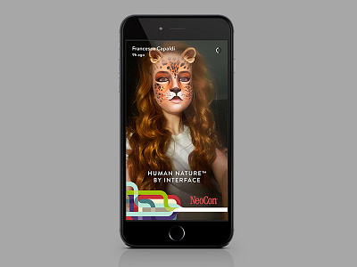 Snapchat Idea for Interface advertising concept design social