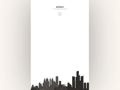 Cityscapes // Detroit art direction copywriting design poster print