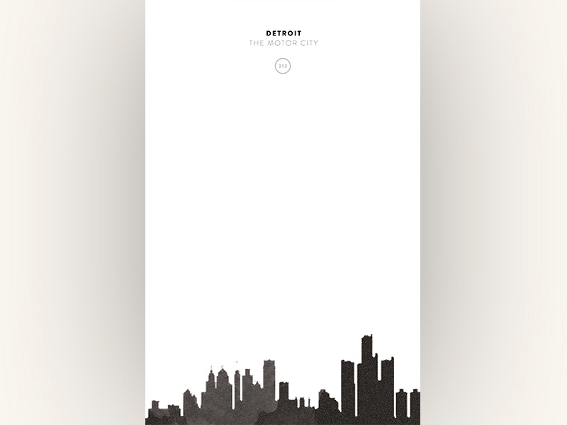 Cityscapes // Detroit design copywriting art direction poster print