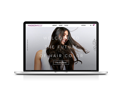 Madison Reed // Homepage art direction design digital hair uxui website