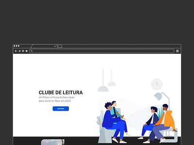 Clube de Leitura - Landing Page app design interface landing page ui uidesign userinterface