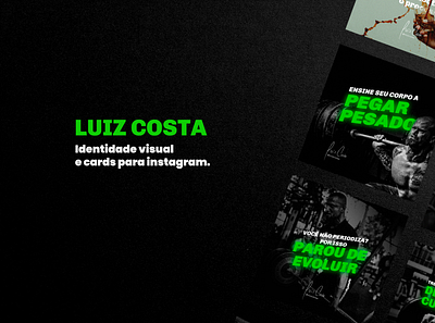 Luiz - Identidade Visual e Cards identidade visual instagram instagram post instagram template visual identity