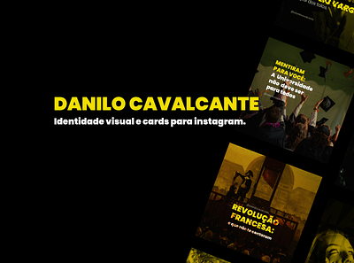 Danilo - Identidade Visual e Cards para Instagram identidade visual instagram instagram post instagram stories instagram template visual identity