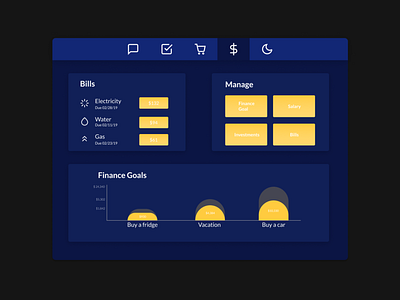 Home Monitoring Dashboard - DailyUI 021 app dailyui design interface uidesign userinterface
