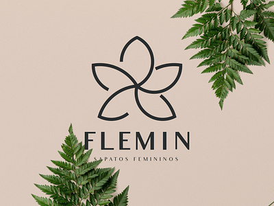 Flemin - Logo & Naming fibonacci flower golden ratio golden ratio logo logo naming nature