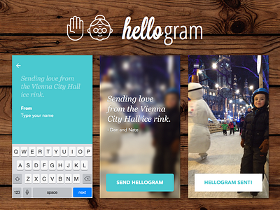 hellogram 2 app branding ios photosharing