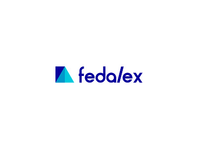 Logo for IT company FedAlex branding code design digital geometry idea illustration illustrator it it company logo rectangles triangle