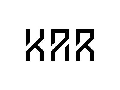 Kar alphabet art creative design font logo modern type typo typography