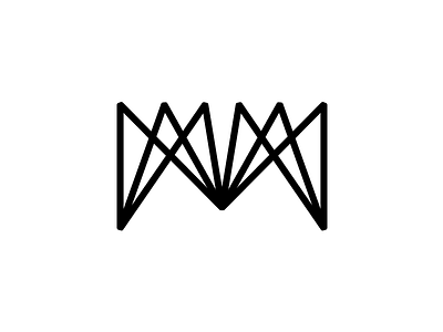 M alphabet art creative design font logo modern type typo typography