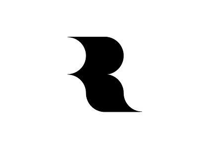 R alphabet art creative design font logo modern type typo typography